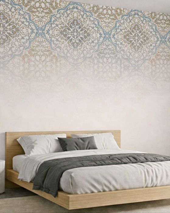 Fototapeten Orientalisches Ornament in Blau