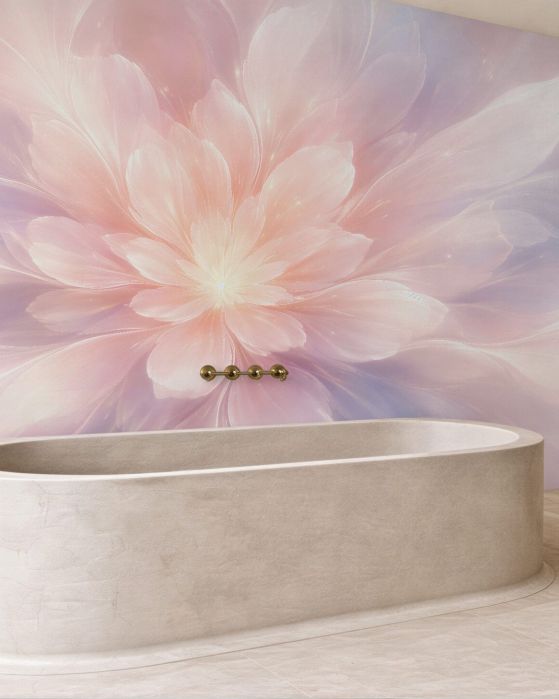 Fototapeten Pastellblume strahlender Harmonie