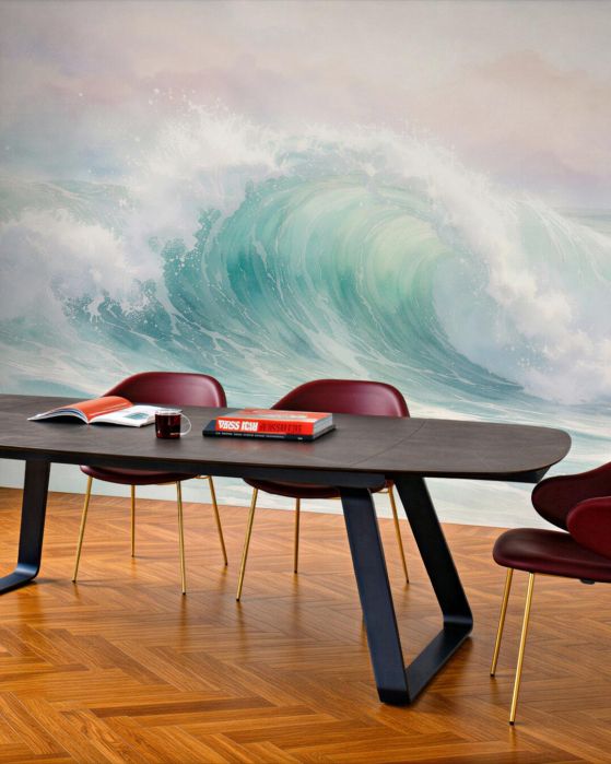 Fototapeten Pastellwelle maritimer Ruhe