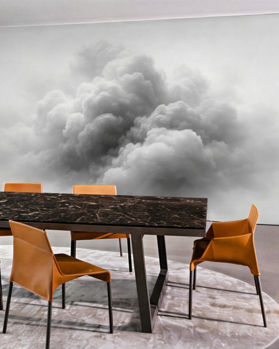 Fototapeten Flauschige Wolke im hellen Raum