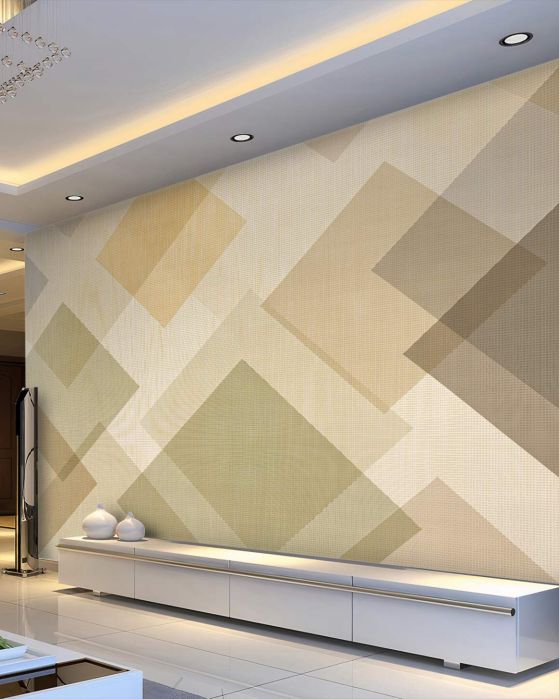 Fototapeten Beige Geometrie im modernen Stil