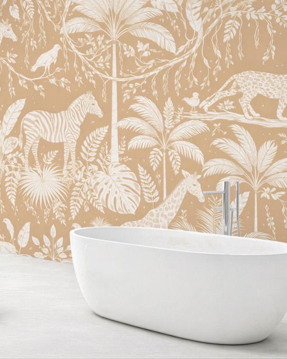 Fototapeten Beige Safari im Toile-Stil