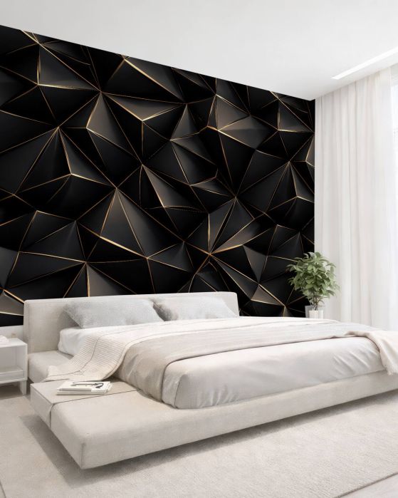Fototapeten Schwarze geometrische Eleganz