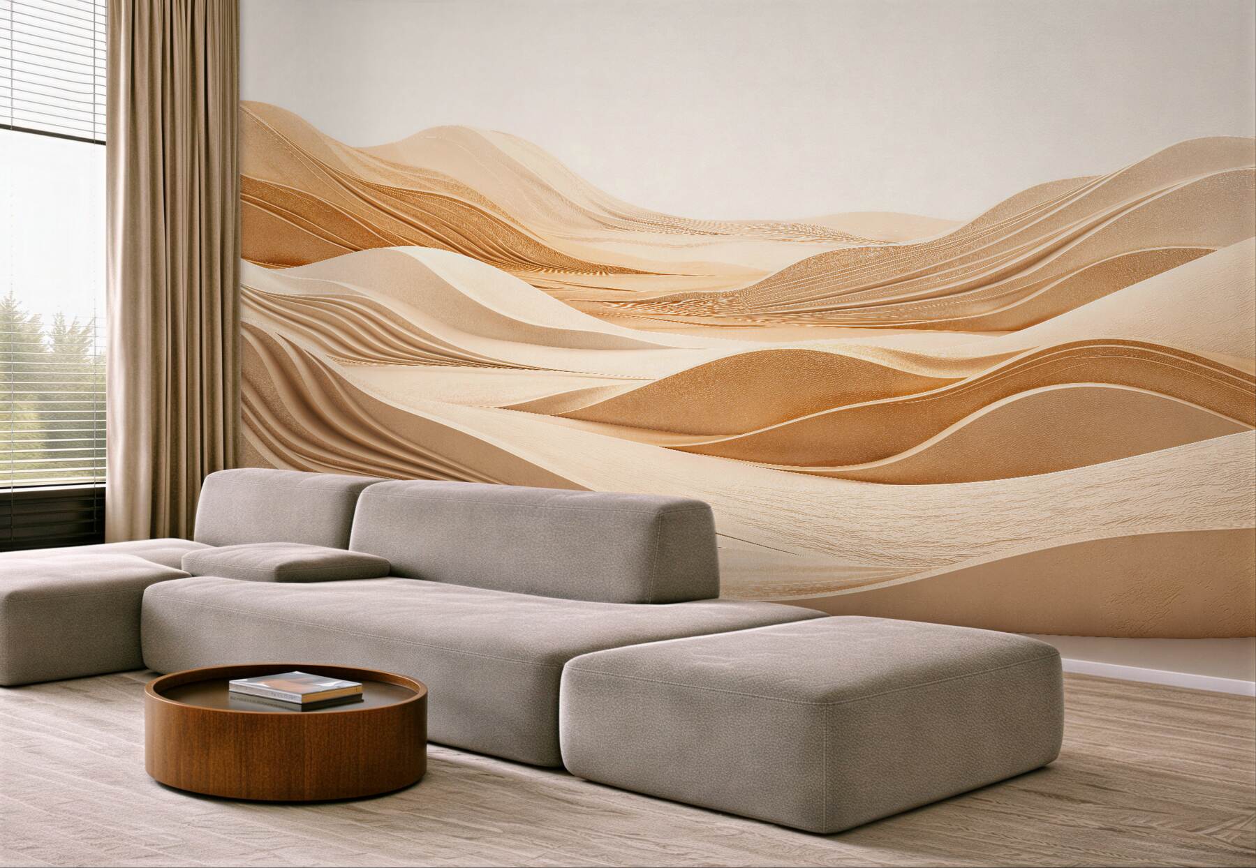 Fototapeten Wogende Sanddünen 3D