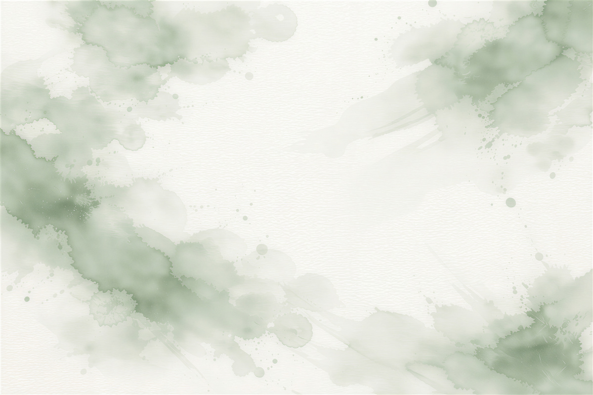 Fototapeten Subtiles mintfarbenes Aquarell