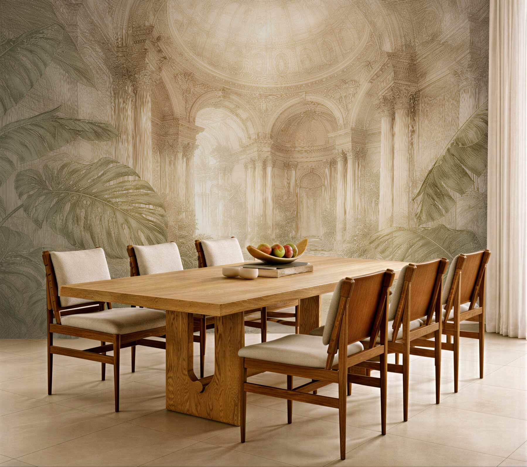 Fototapeten Palastinterieur in strahlender Eleganz