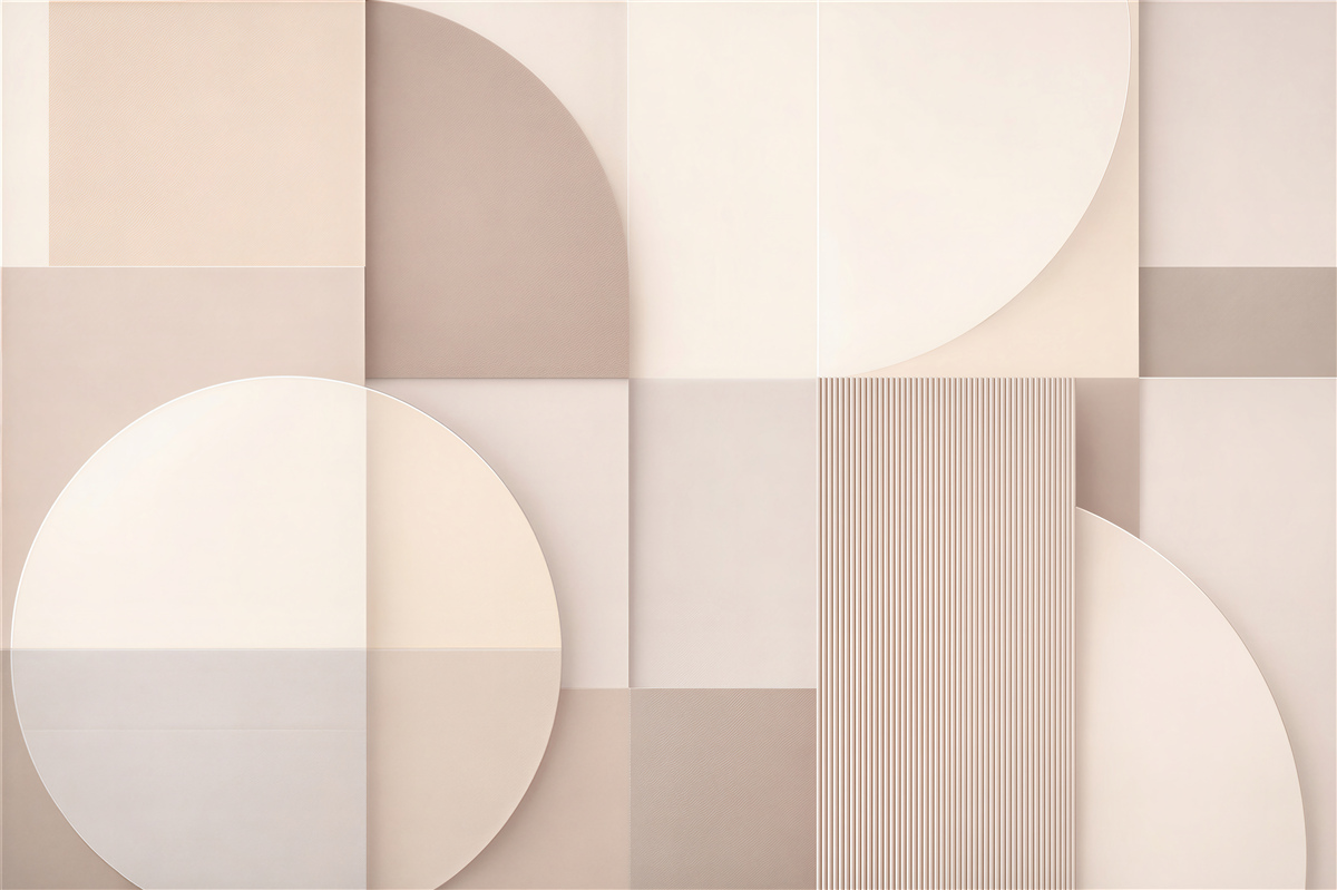 Fototapeten Subtiles geometrisches Mosaik