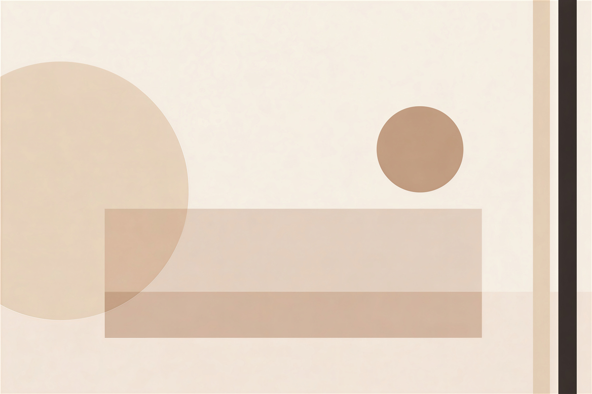Fototapeten Minimalistische geometrische Komposition