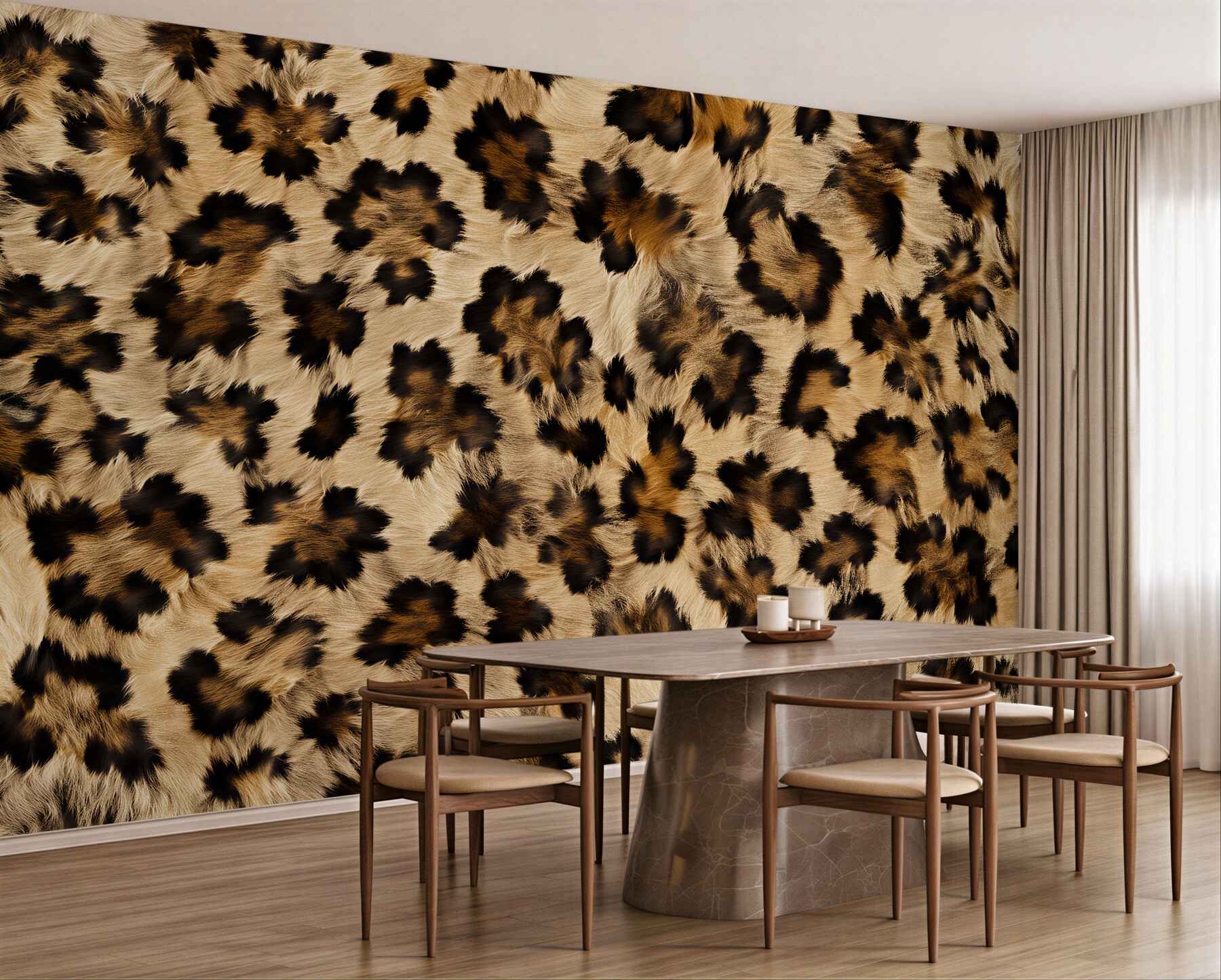 Fototapeten Glamour Leopardenmuster