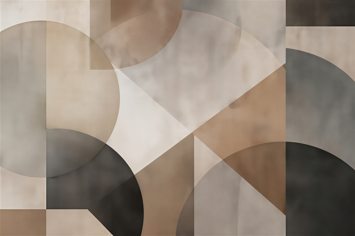 Fototapeten Beige Geometrie moderner Harmonie