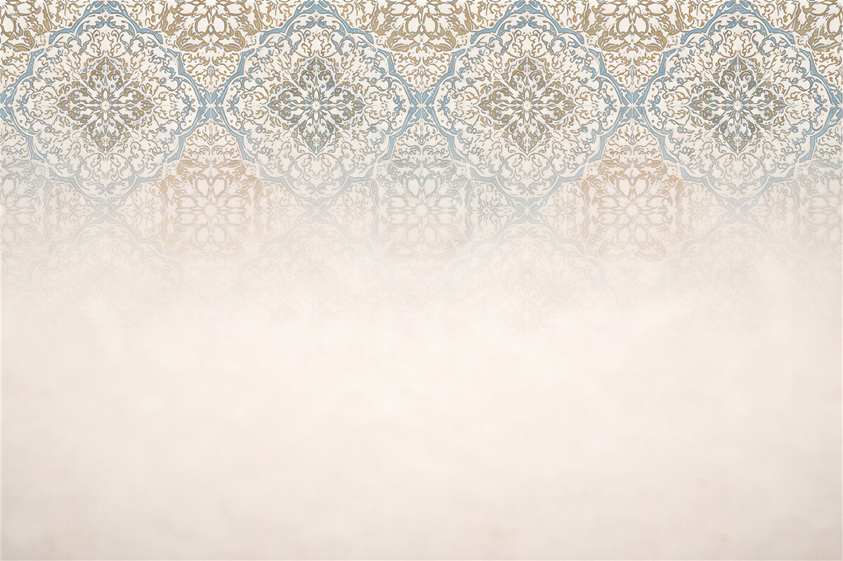 Fototapeten Orientalisches Ornament in Blau