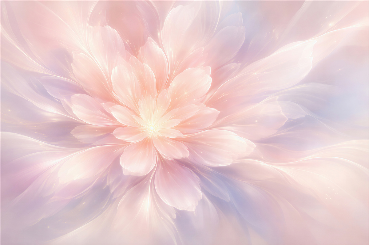 Fototapeten Pastellblume strahlender Harmonie