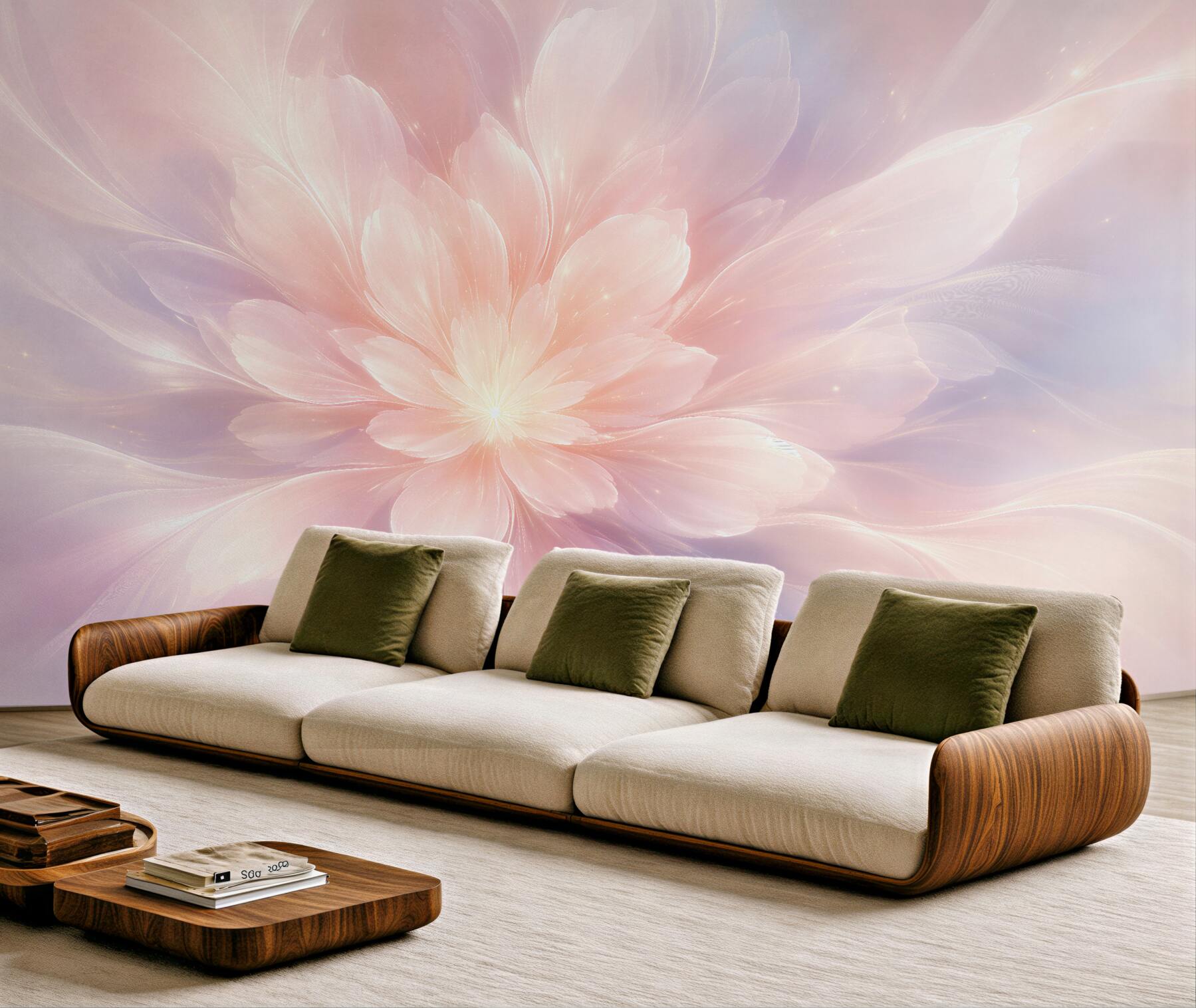 Fototapeten Pastellblume strahlender Harmonie