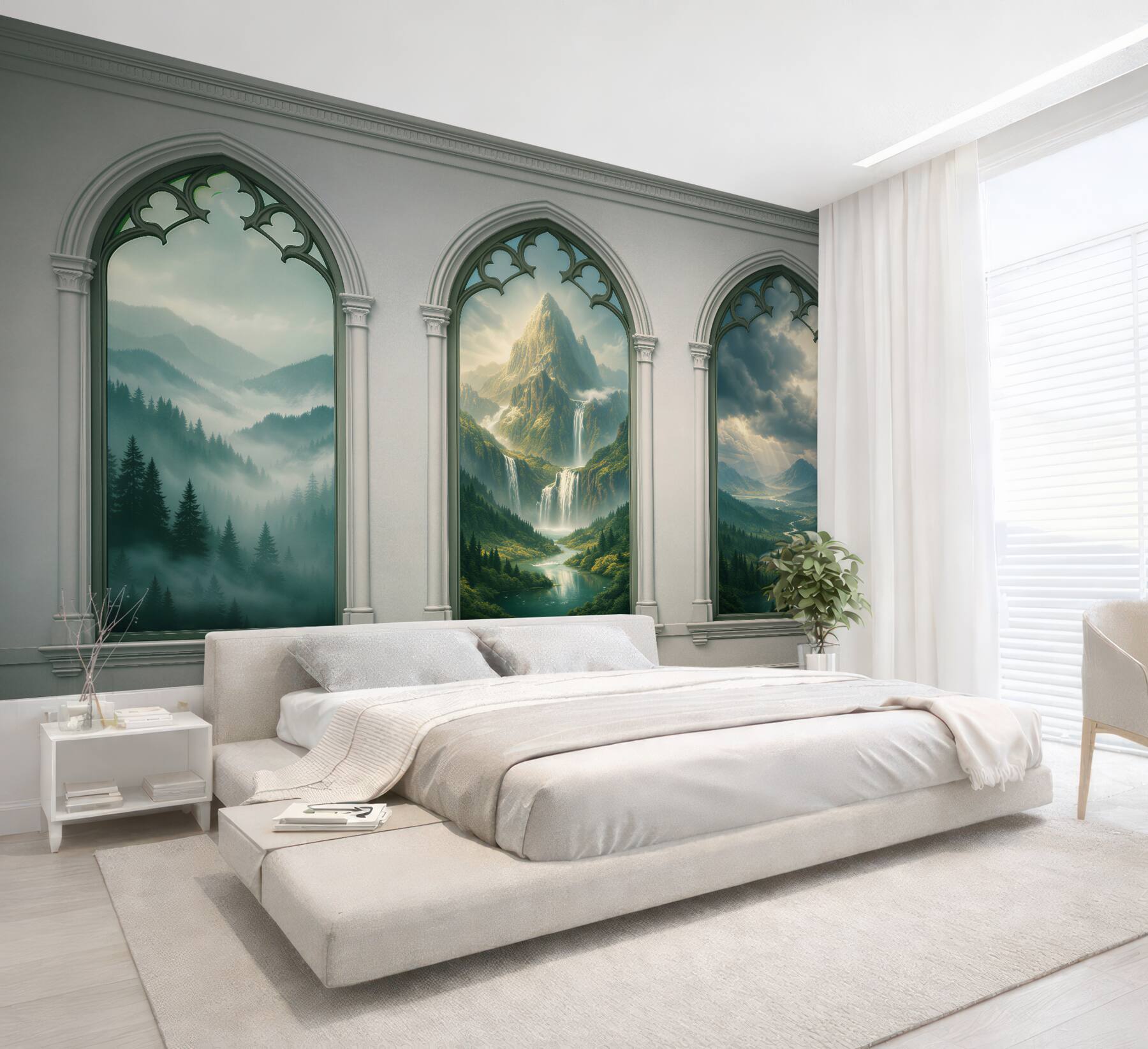 Fototapeten Märchenhafte Fenster ins mystische Tal
