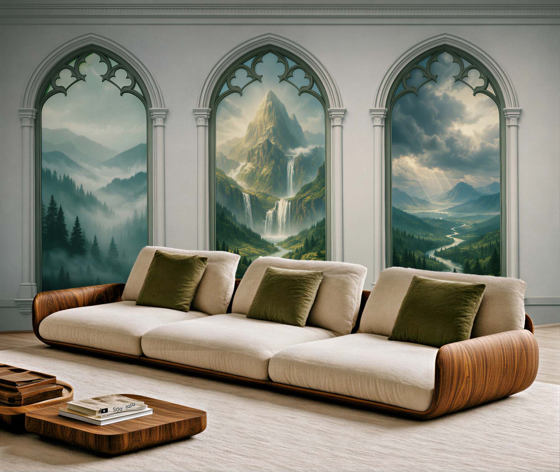 Fototapeten Märchenhafte Fenster ins mystische Tal