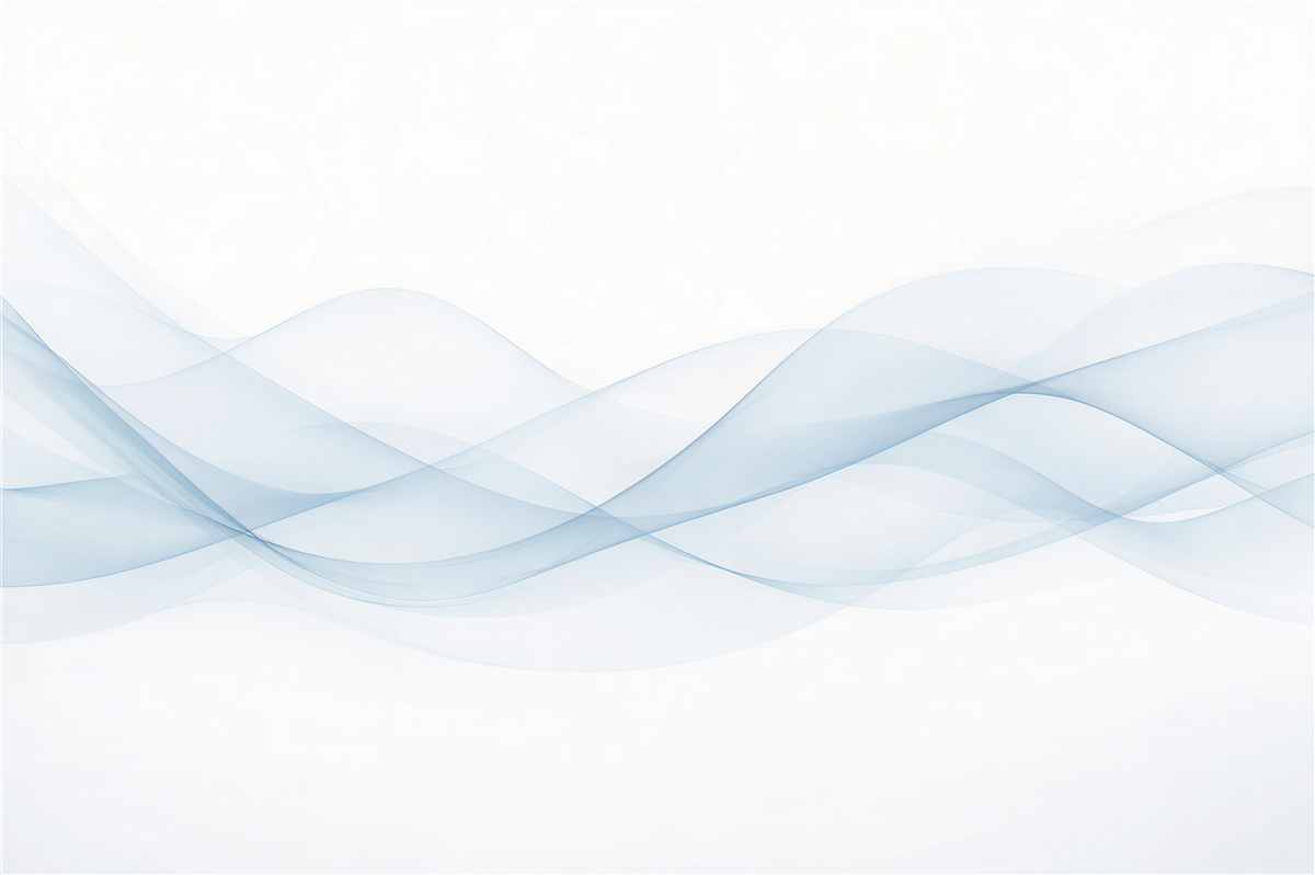 Fototapeten Blaue Wellen im modernen Minimalismus