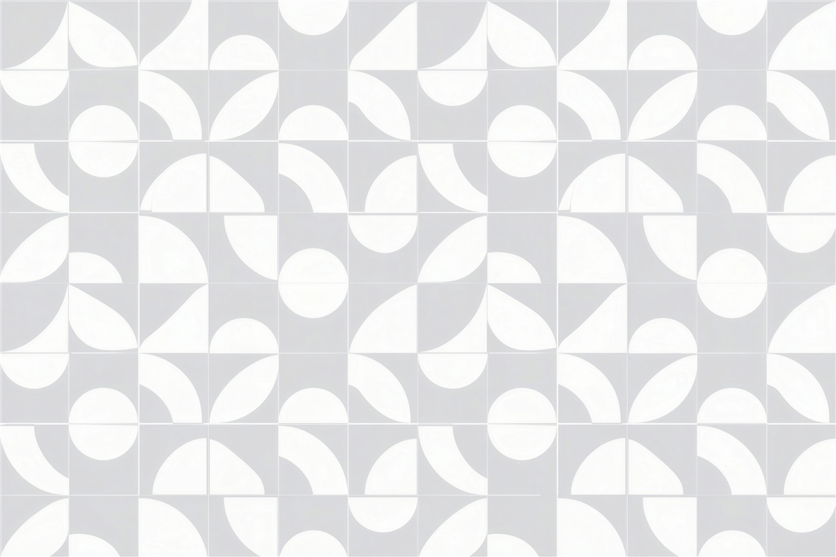 Fototapeten Subtile weiße geometrische Mosaik