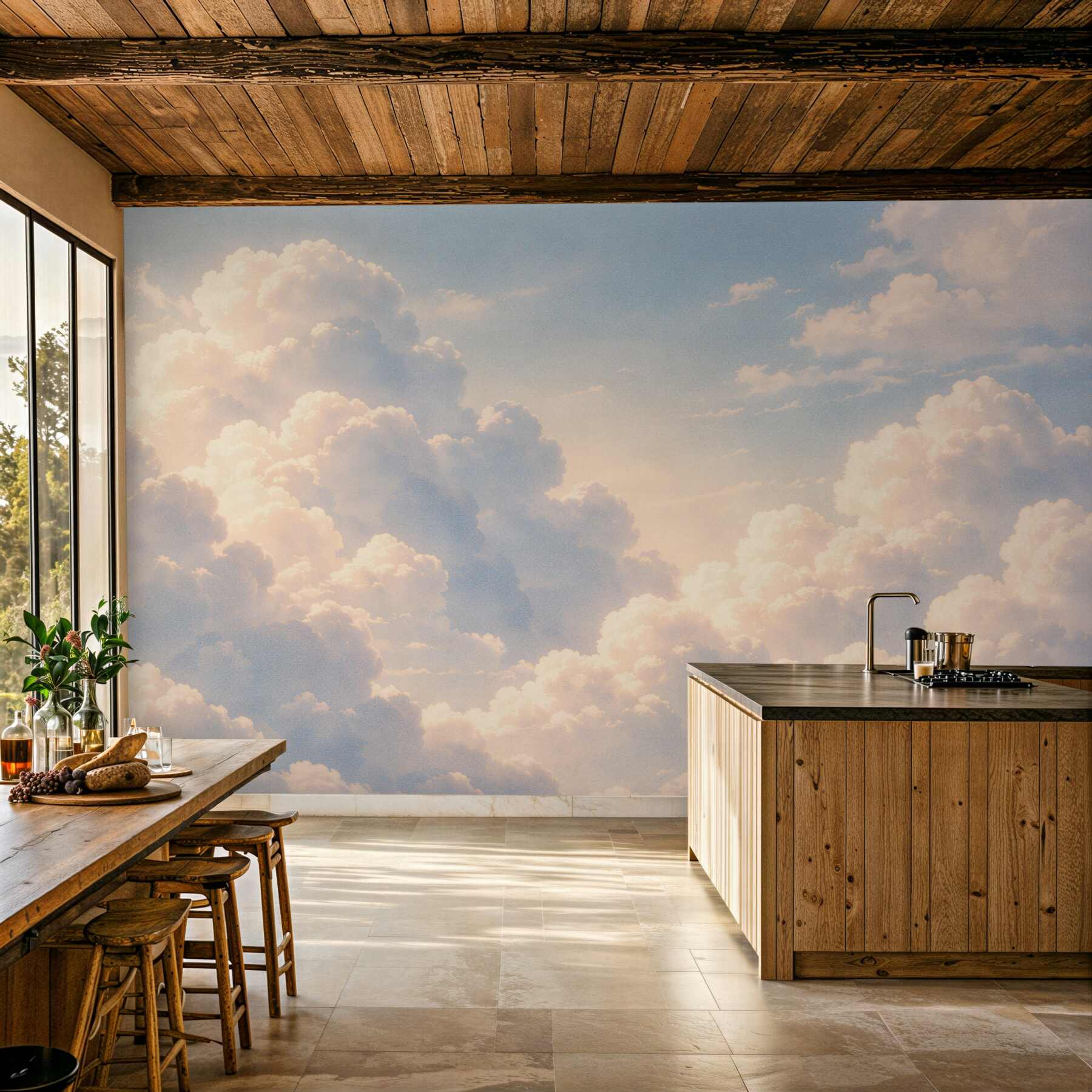 Fototapeten Pastellwolken im Morgengrauen