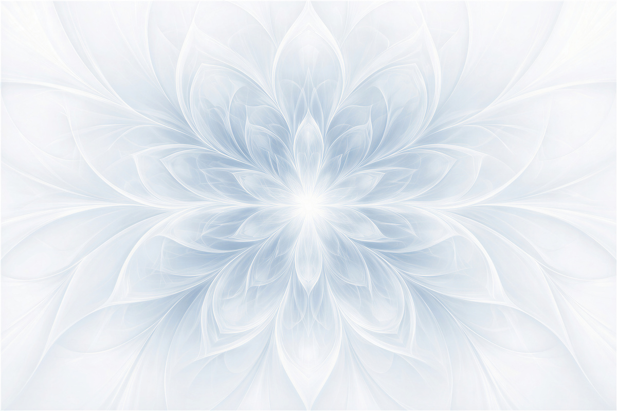 Fototapeten Eisblume der Mandala