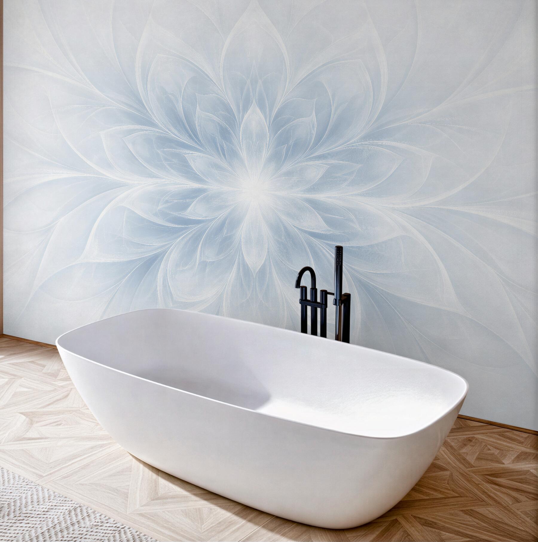 Fototapeten Eisblume der Mandala