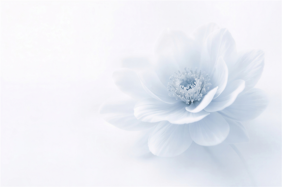 Fototapeten Subtile blaue Blume