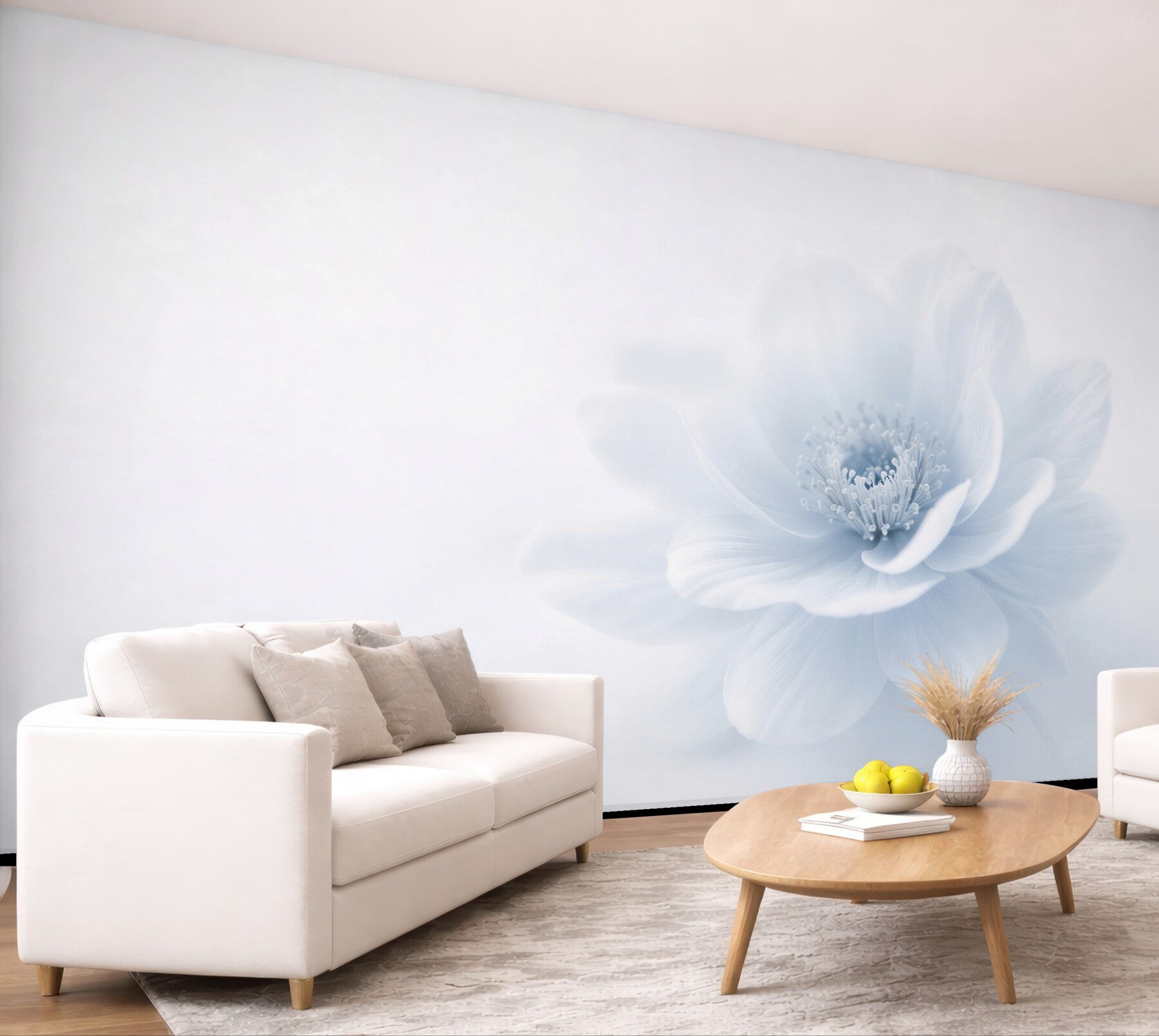 Fototapeten Subtile blaue Blume