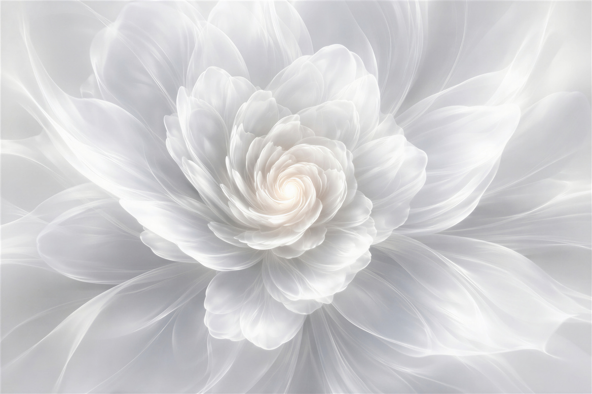Fototapeten Ätherische weiße Blüte