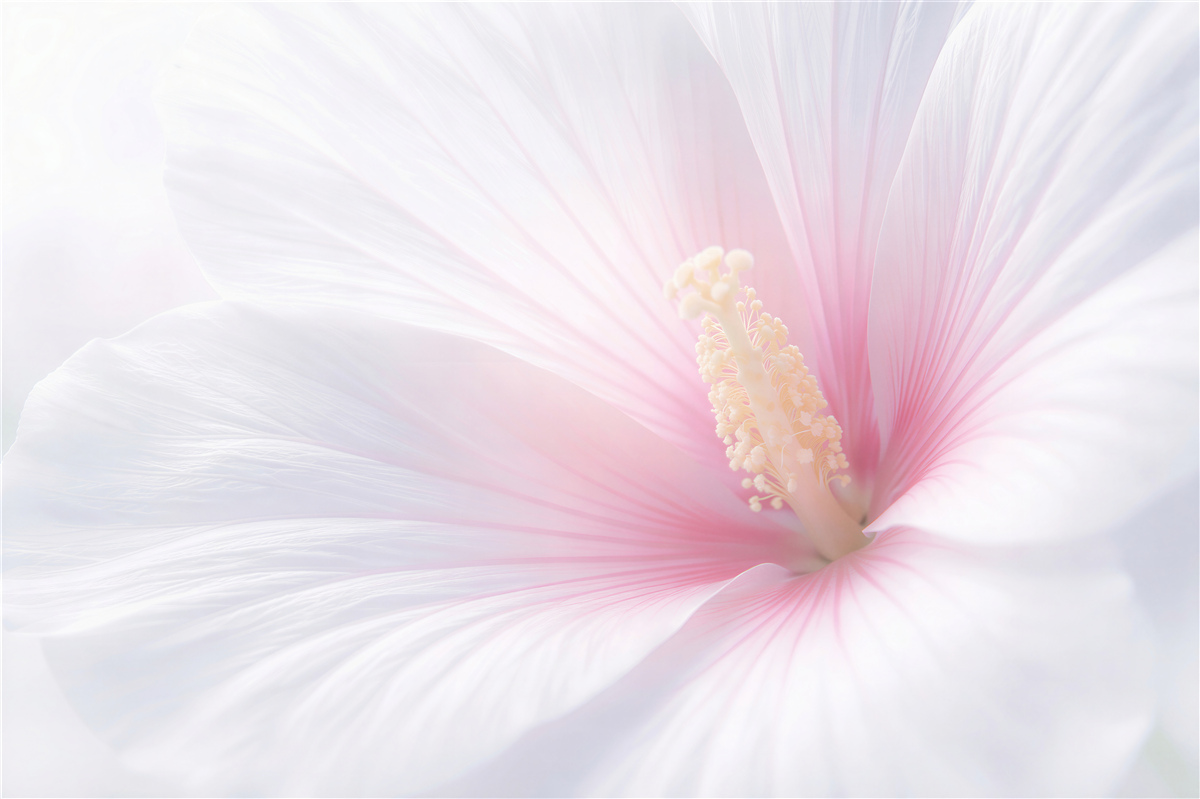 Fototapeten Ätherische Blüte in Rosa