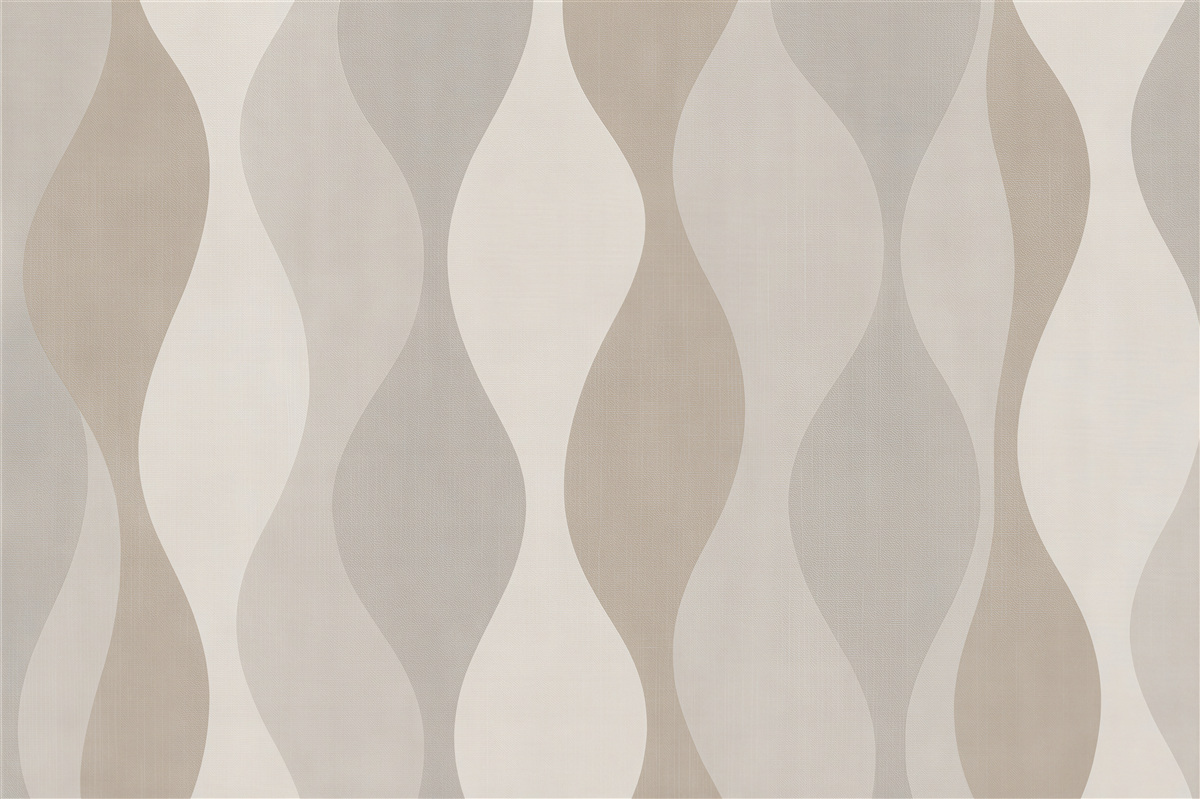 Fototapeten Wellige geometrische Harmonie in Beige