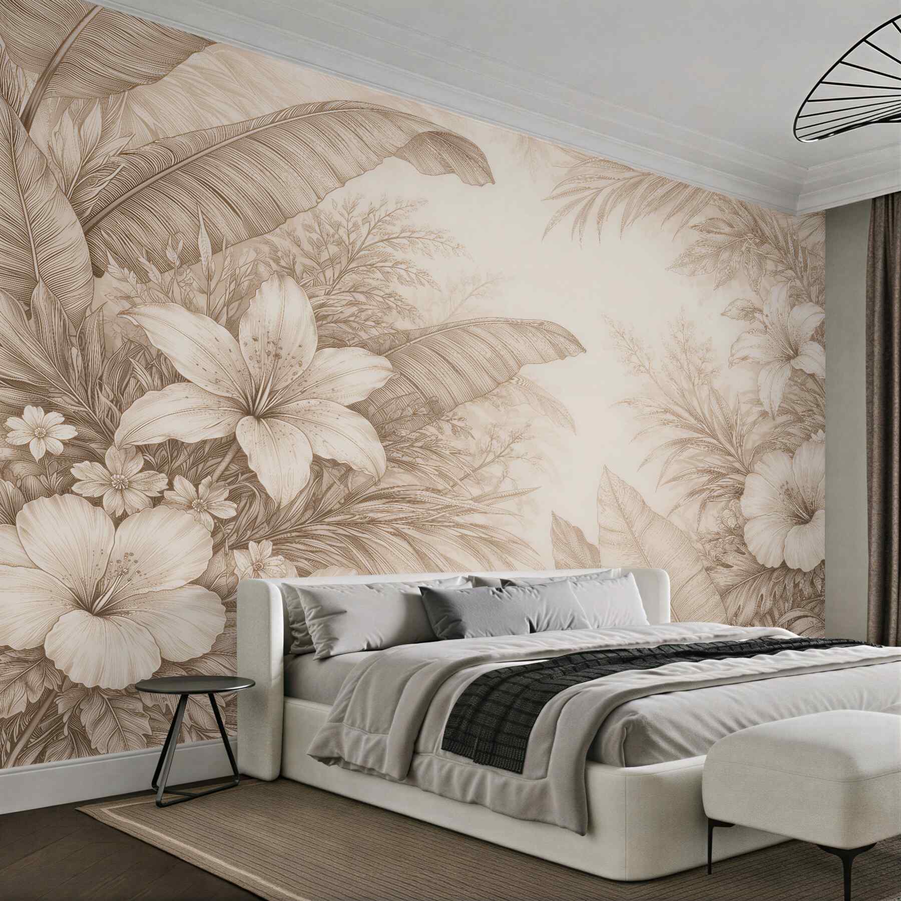 Fototapeten Beige tropische Eleganz