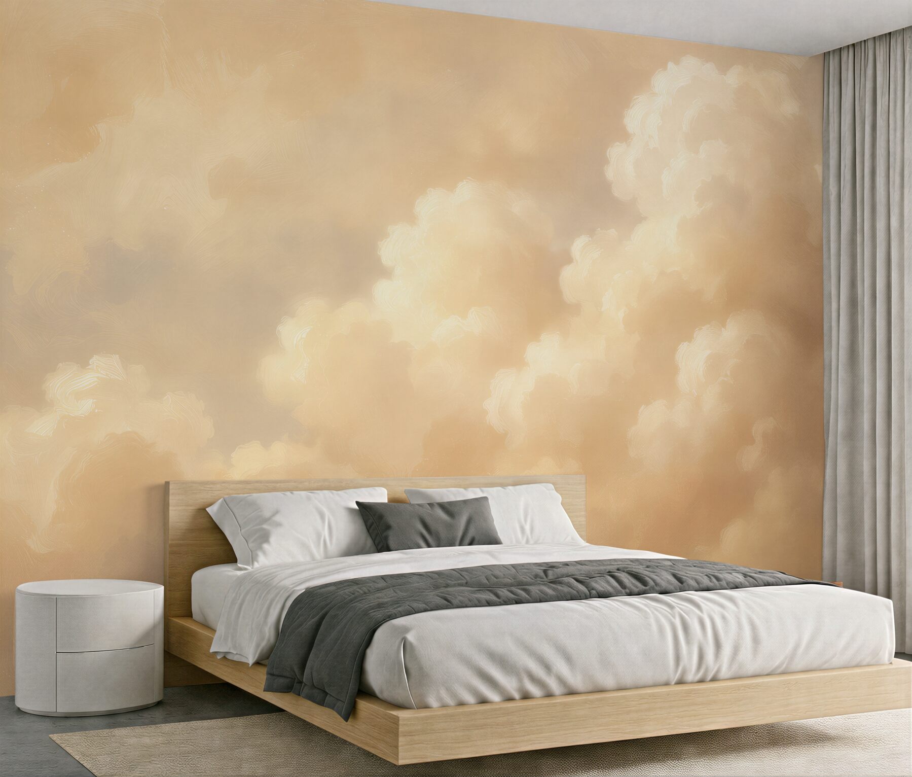 Fototapeten Goldene Wolken im Morgengrauen