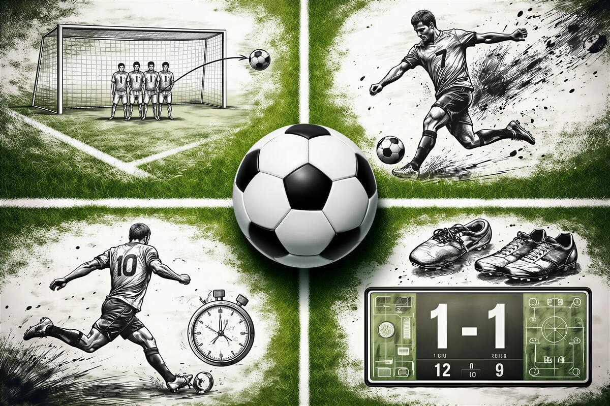 Fototapeten Fußballleidenschaft auf dem Rasen