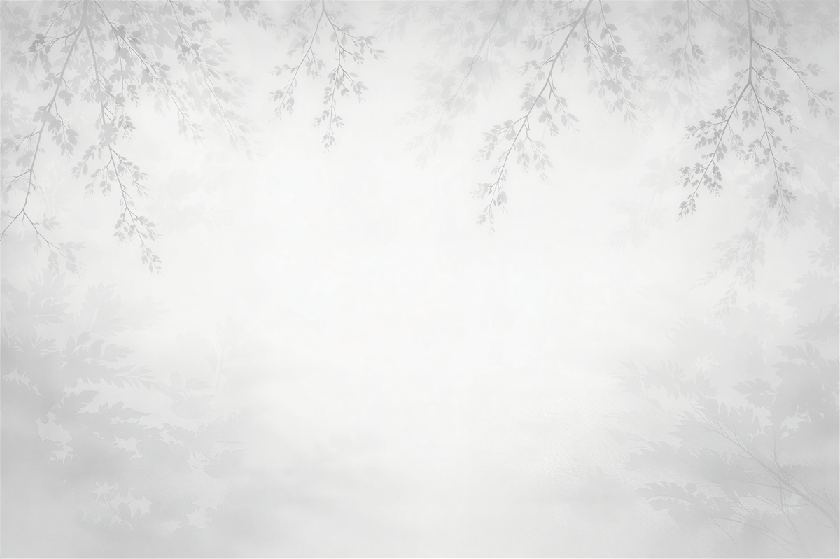 Fototapeten Zarte Zweige im Nebel