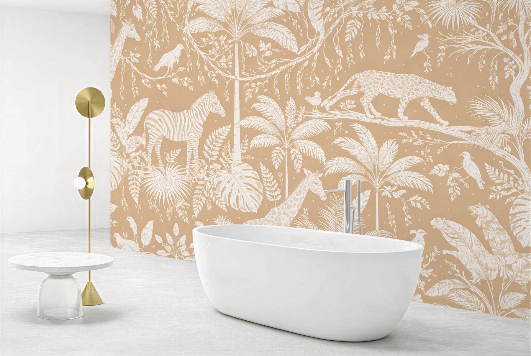 Fototapeten Beige Safari im Toile-Stil