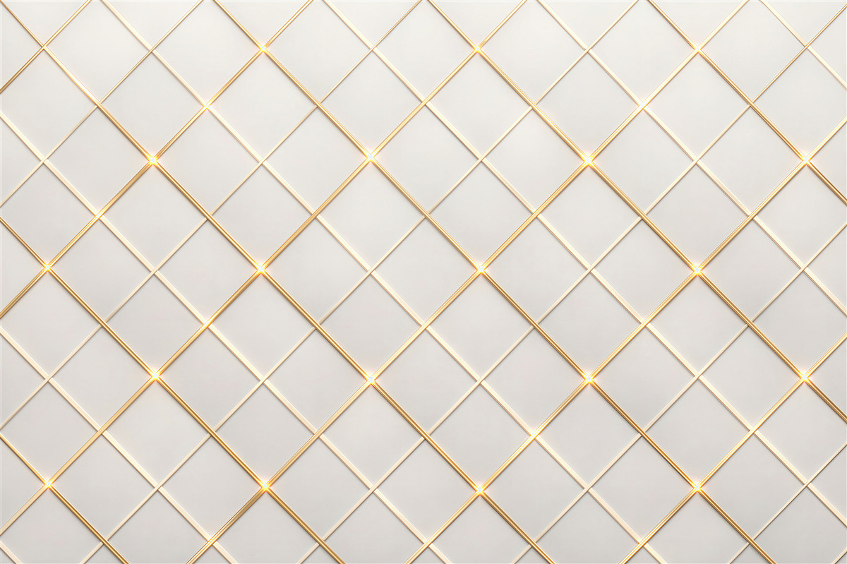 Fototapeten Goldene geometrische Eleganz