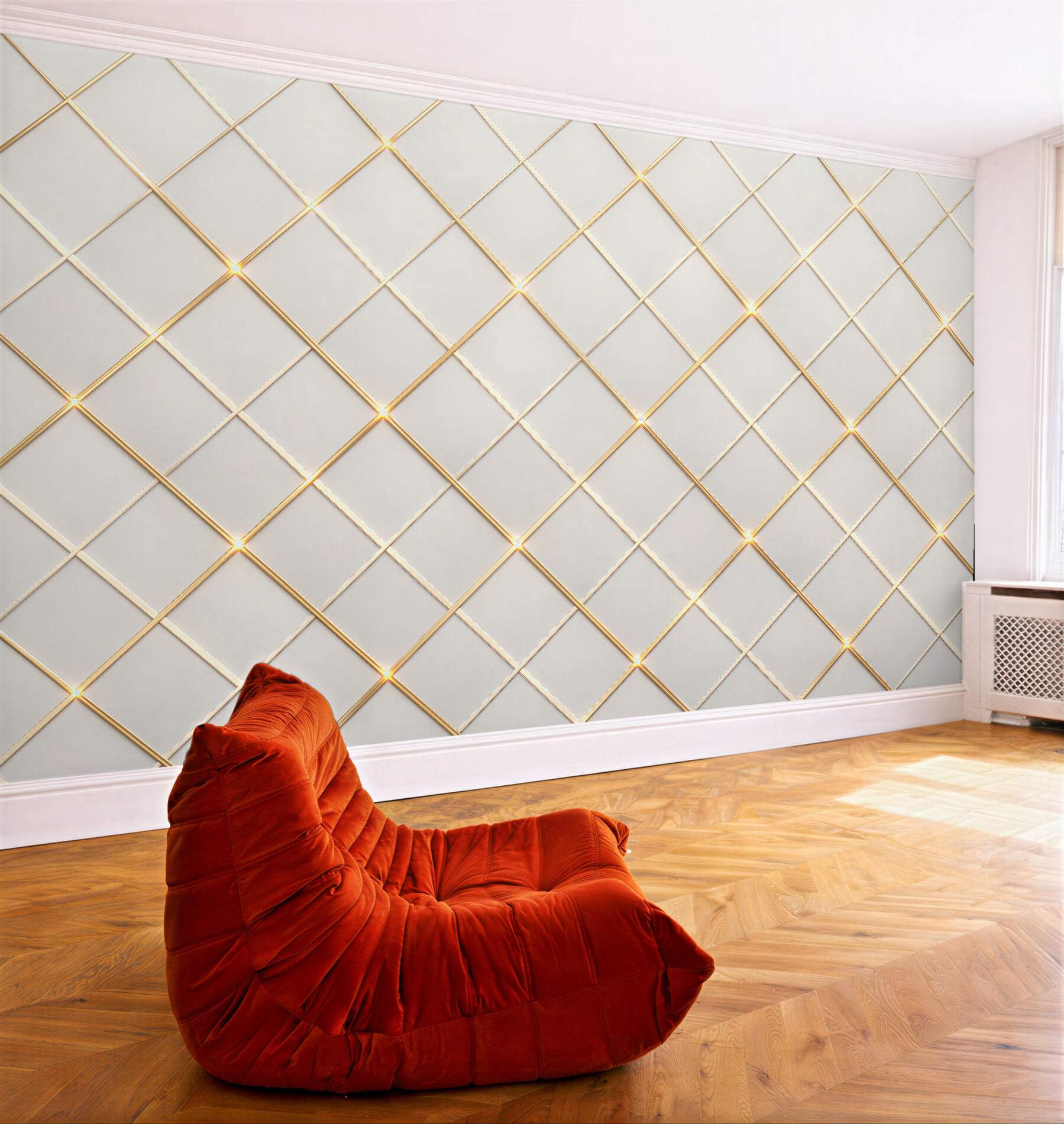 Fototapeten Goldene geometrische Eleganz