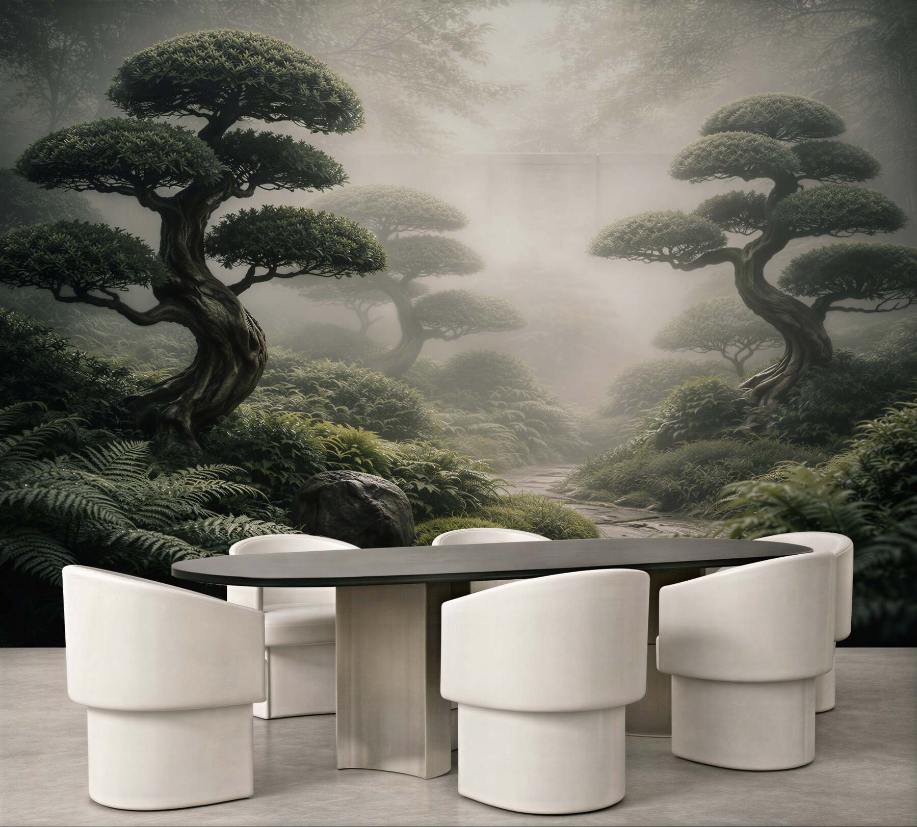 Fototapeten Mystischer Bonsai-Garten