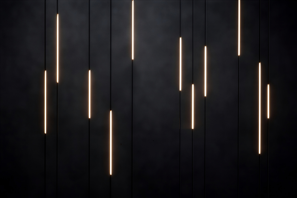 Fototapeten Minimalistische Lichtlinien